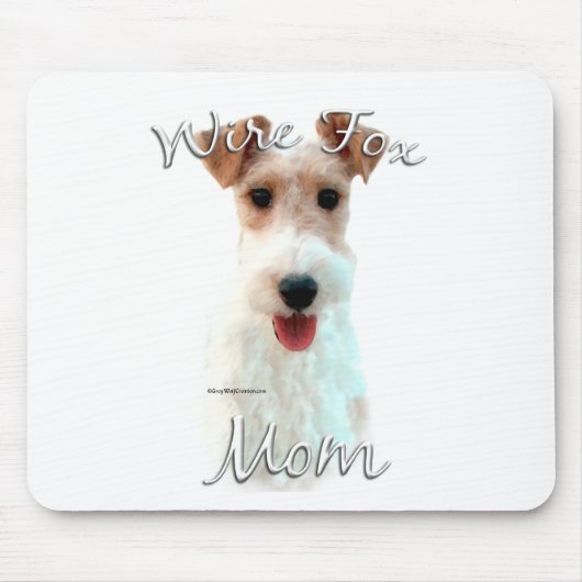 Wire Fox Terrier Mama 2 Mousepad (Vorne)