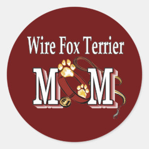 Wire Fox Terrier Mama Geschenke Runder Aufkleber