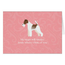 Wire Fox Terrier Minimalistische Silhouette Design