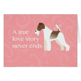 Wire Fox Terrier Minimalistische Silhouette Design