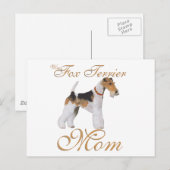Wire Fox Terrier Muttertag Postkarte (Vorne/Hinten)