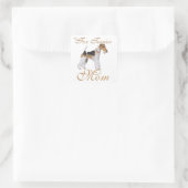 Wire Fox Terrier Muttertag Quadratischer Aufkleber (Tasche)