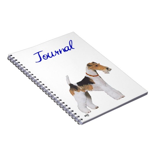 Wire Fox Terrier Notebook Notizblock (Rechte Seite)