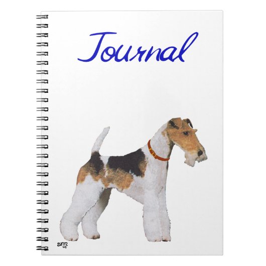 Wire Fox Terrier Notebook Notizblock (Vorderseite)