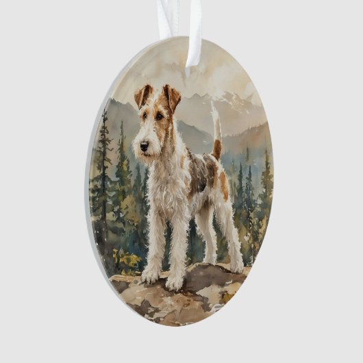 Wire Fox Terrier Ornament (Vorderseite)