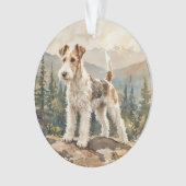 Wire Fox Terrier Ornament (Vorderseite)