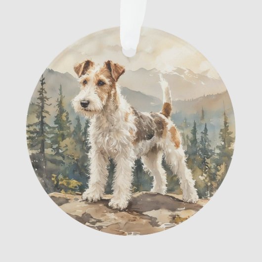 Wire Fox Terrier Ornament (Vorderseite)