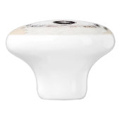 Wire Fox Terrier Painting - Niedliche Original Dog Keramikknauf (Seitenansicht)