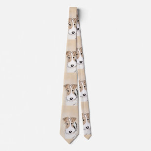 Wire Fox Terrier Painting - Niedliche Original Dog Krawatte