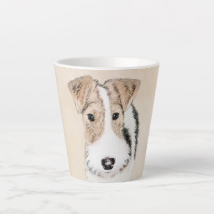 Wire Fox Terrier Painting - Niedliche Original Dog Milchtasse