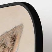 Wire Fox Terrier Painting - Niedliche Original Dog Pickleball Schläger (Linke Seite)