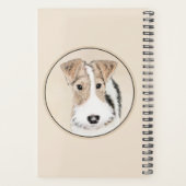 Wire Fox Terrier Painting - Niedliche Original Dog Planer (Rückseite)