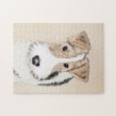 Wire Fox Terrier Painting - Niedliche Original Dog Puzzle (Horizontal)