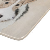 Wire Fox Terrier Painting - Niedliche Original Dog Schneidebrett (Ecke)