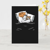 Wire Fox Terrier Pajama Shirt Karte (Gelbe Blume)