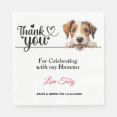 Wire Fox Terrier Paper Napkins Serviette (Vorderseite)