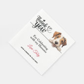 Wire Fox Terrier Paper Napkins Serviette (Ecke)