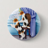 Wire Fox Terrier Parlor Pals Button (Vorderseite)