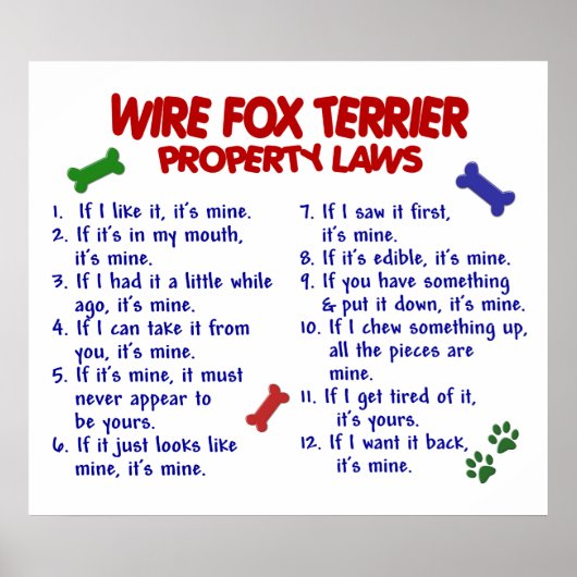 WIRE FOX TERRIER PL2 POSTER (Vorne)