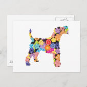 Wire Fox Terrier Postkarte (Vorne/Hinten)
