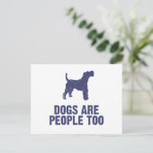 Wire Fox Terrier Postkarte (Stehend Vorderseite)