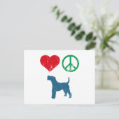 Wire Fox Terrier Postkarte (Stehend Vorderseite)