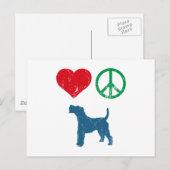 Wire Fox Terrier Postkarte (Vorne/Hinten)