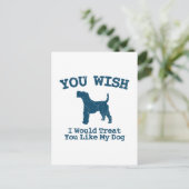 Wire Fox Terrier Postkarte (Stehend Vorderseite)