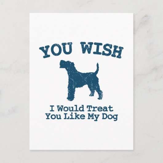 Wire Fox Terrier Postkarte (Vorderseite)