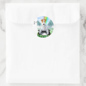 Wire Fox Terrier Pot O Gold Runder Aufkleber (Tasche)