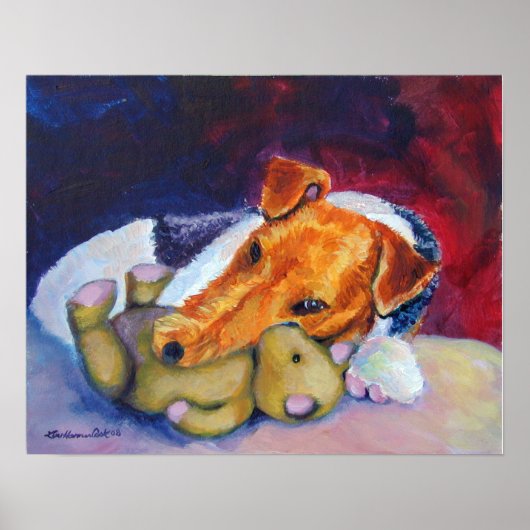 Wire Fox Terrier Print Poster (Vorne)