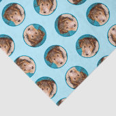 Wire Fox Terrier Puppy Malerei Tricolor Dog Art Seidenpapier (Ausschnitt)