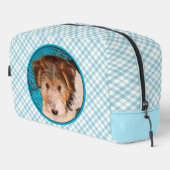 Wire Fox Terrier Puppy Malerei Tricolor Dog Art Waschbeutel (Rechte Ecke)