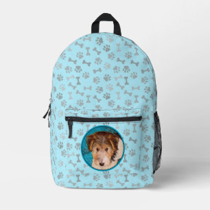 Wire Fox Terrier Puppy Painting - Original Dog Art Bedruckter Rucksack