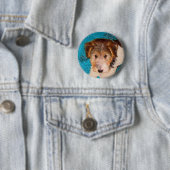 Wire Fox Terrier Puppy Painting - Original Dog Art Button (Beispiel)