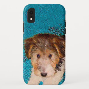 Wire Fox Terrier Puppy Painting - Original Dog Art Case-Mate iPhone Hülle
