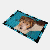 Wire Fox Terrier Puppy Painting - Original Dog Art Fußmatte (Schrägansicht)