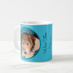 Wire Fox Terrier Puppy Painting - Original Dog Art Kaffeetasse