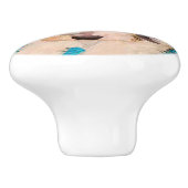 Wire Fox Terrier Puppy Painting - Original Dog Art Keramikknauf (Seitenansicht)