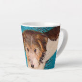 Wire Fox Terrier Puppy Painting - Original Dog Art Milchtasse (Rechte Ecke)