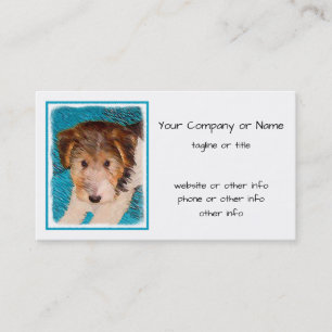 Wire Fox Terrier Puppy Painting - Original Dog Art Visitenkarte