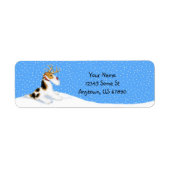 Wire Fox Terrier Reindeer Labels (Vorne)