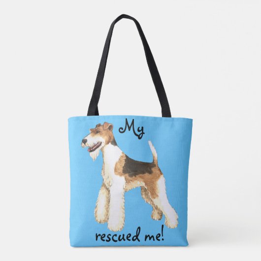 Wire Fox Terrier Rescue Tasche (Rückseite)