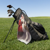 Wire Fox Terrier Santa Claus Weihnachten Golfhandtuch (Gras)