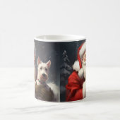 Wire Fox Terrier Santa Claus Weihnachten Kaffeetasse (Mittel)