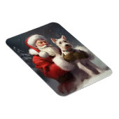 Wire Fox Terrier Santa Claus Weihnachten Magnet (Rechte Seite)