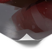 Wire Fox Terrier Santa Claus Weihnachten Poster (Ecke)