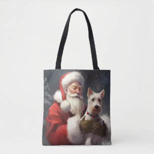 Wire Fox Terrier Santa Claus Weihnachten Tasche