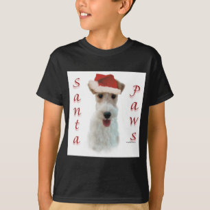 Wire Fox Terrier Santa Paws T-Shirt