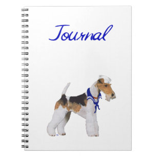 Wire Fox Terrier Segler Notizbuch Notizblock
